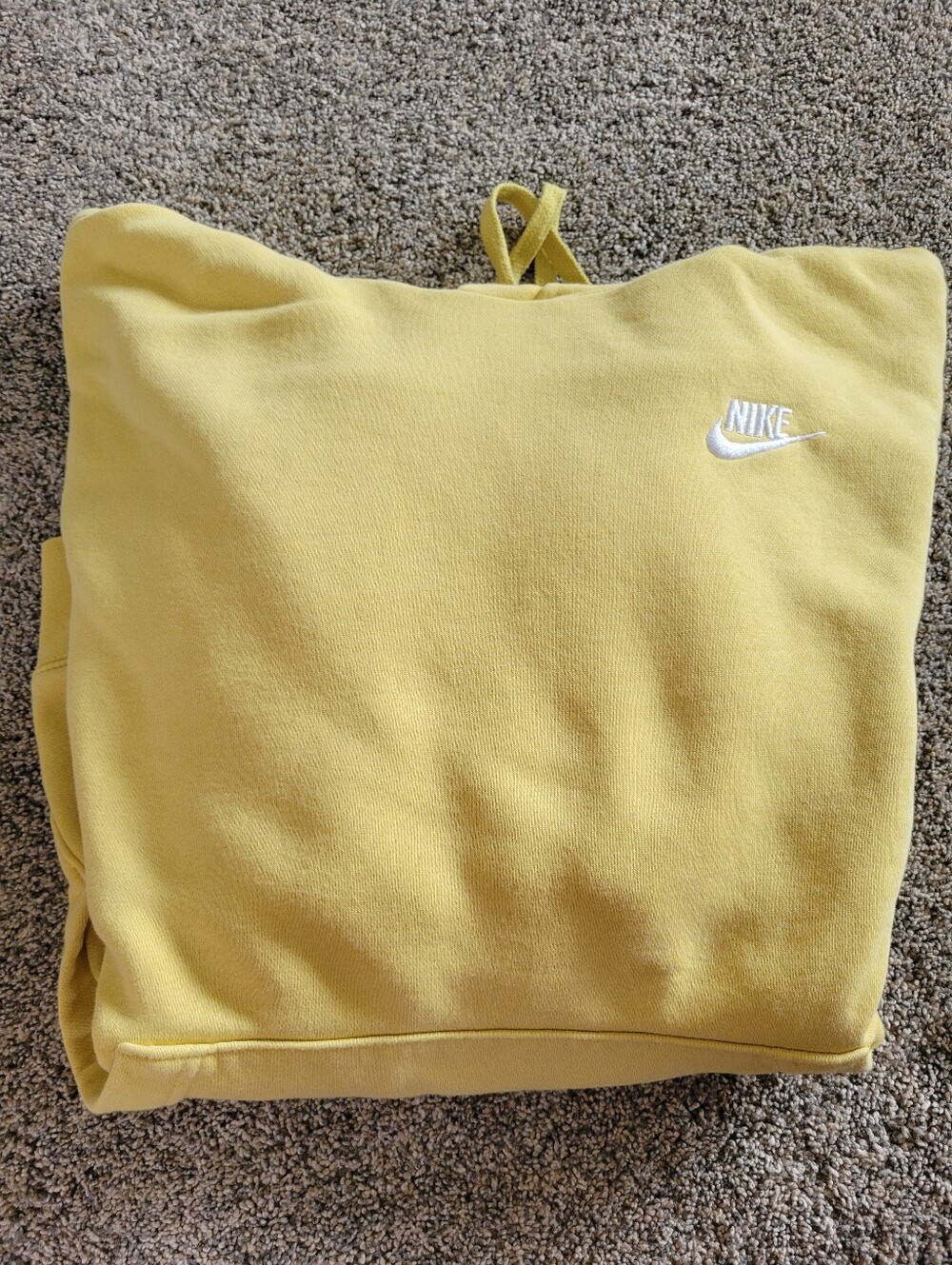 Adult Size medium Nike Yellow Hoodie Sweatshirt